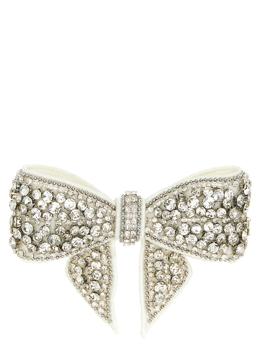 Self-Portrait Crystal Embellished Bow Hair Clip