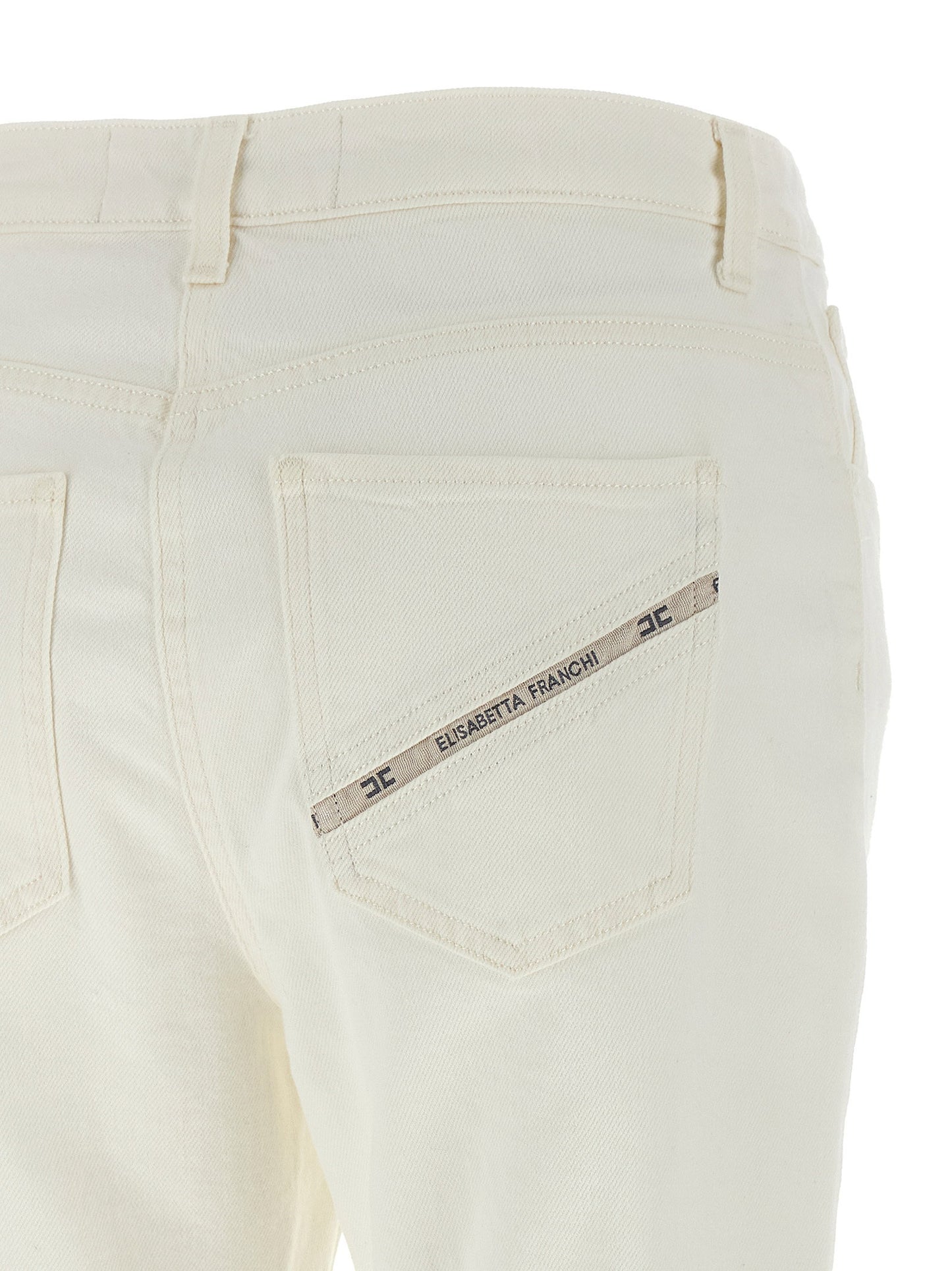 Elisabetta Franchi Jewel Padlock Jeans