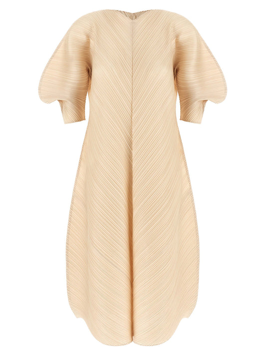 Pleats Please Issey Miyake Sculptural Sleeve Dress