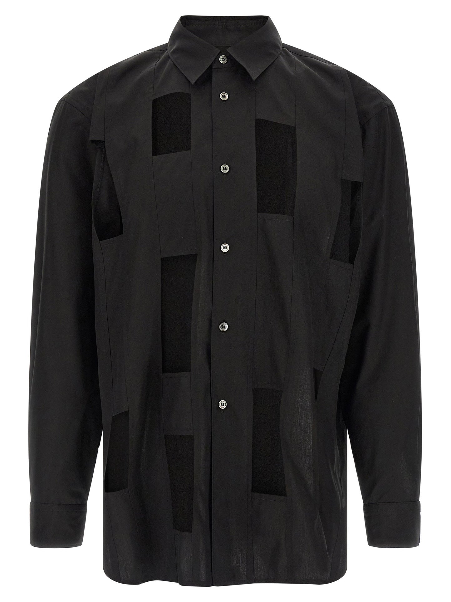قميص Comme Des Garçons Homme Plus بقصات هندسية
