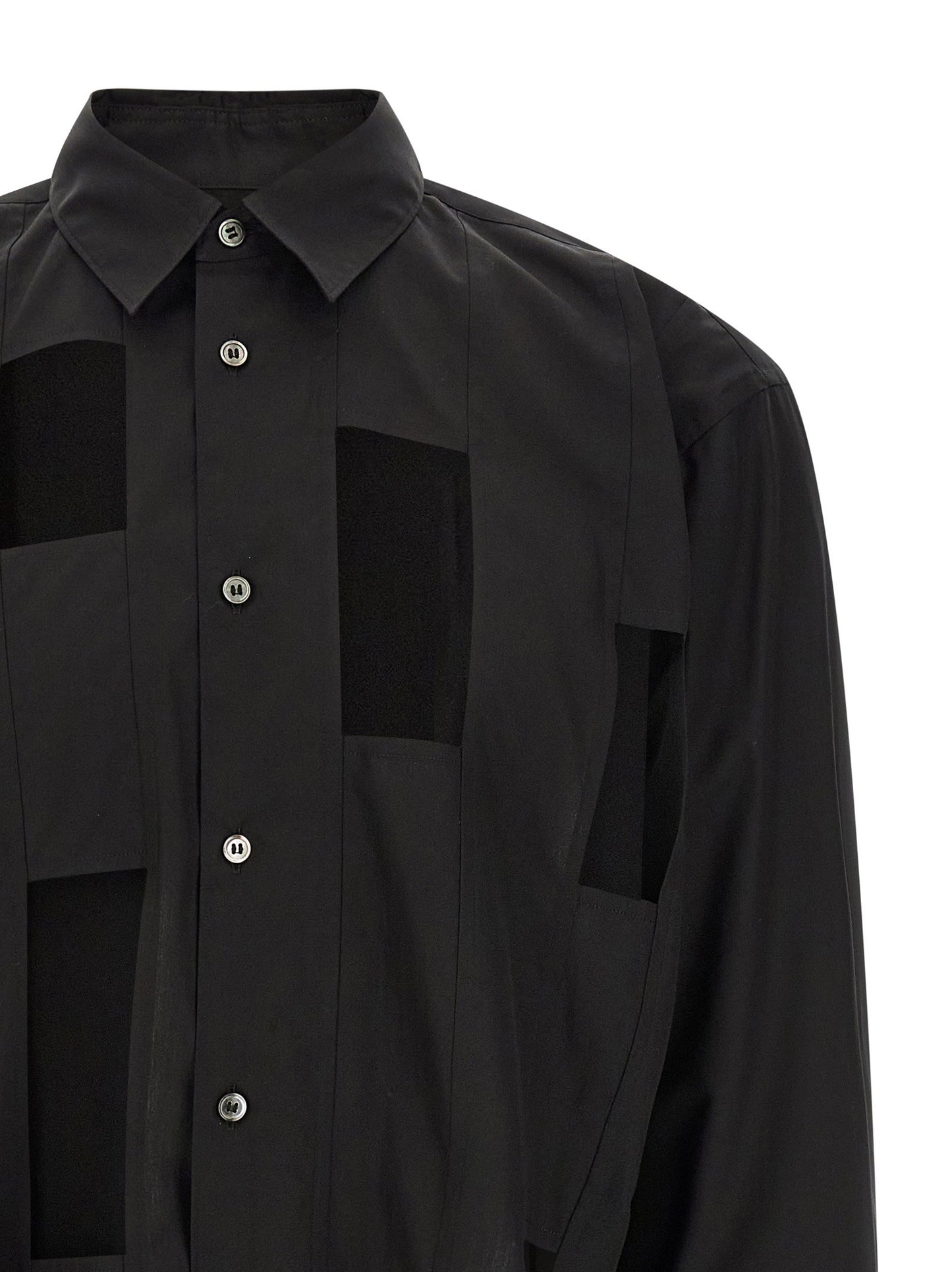 قميص Comme Des Garçons Homme Plus بقصات هندسية
