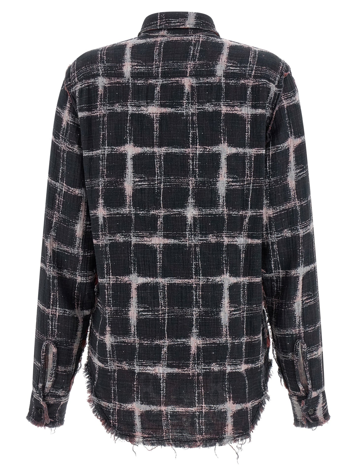 R13 R13 Fringed Hem Reversible Shirt