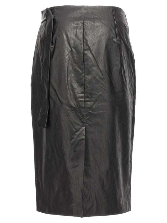 Kassl Editions Wrap Skirt تنورة بطبعة زيت
