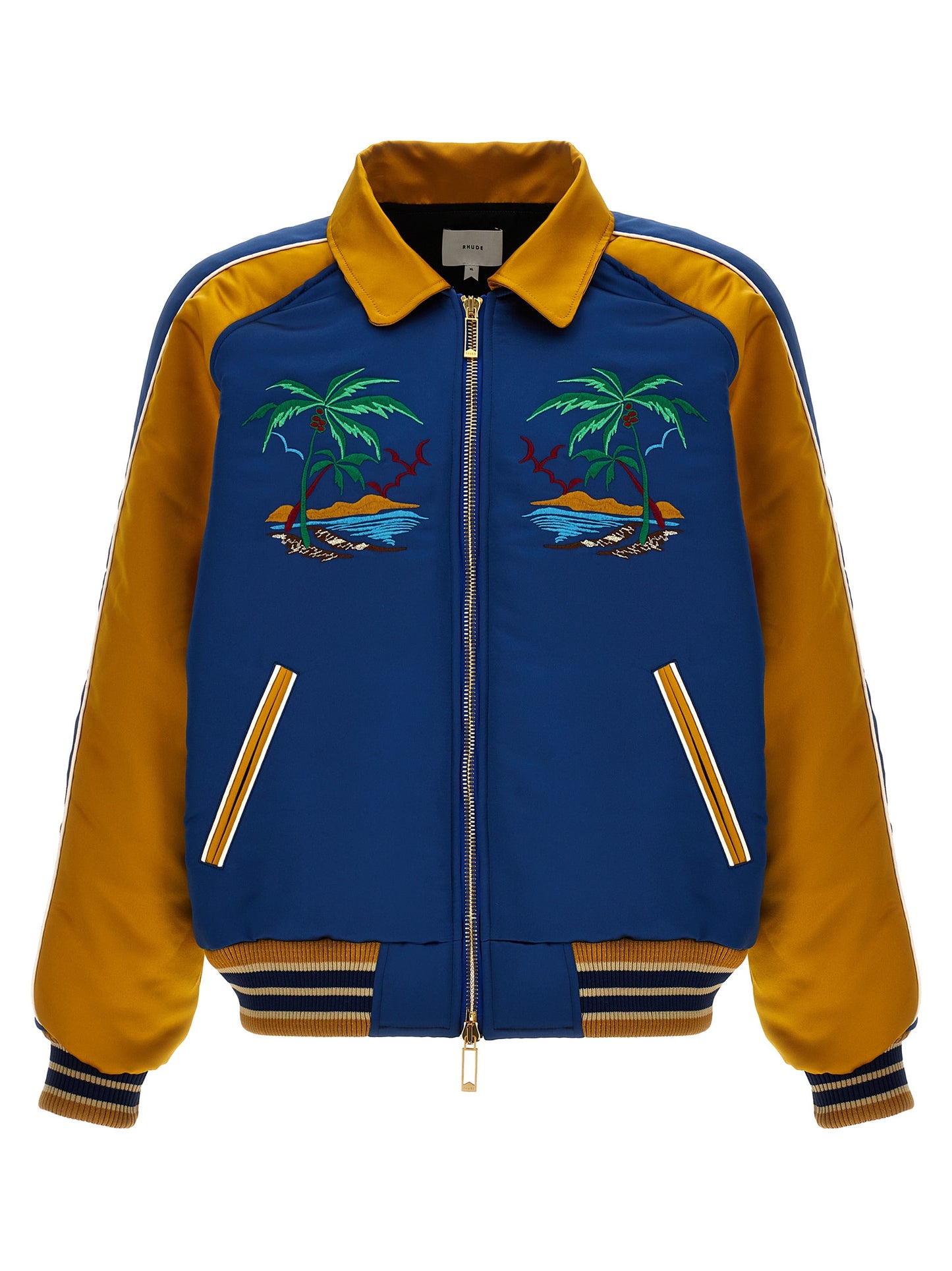 Rhude Rhude Palm Eagles Souvenir Bomber Jacket