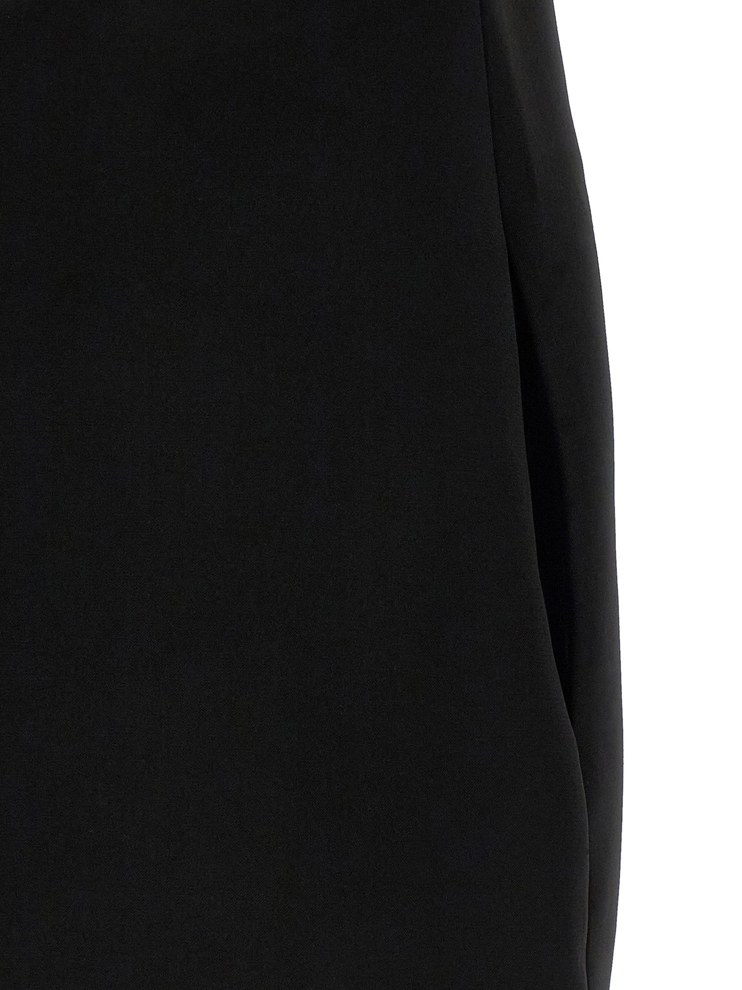 Self-Portrait Black Crêpe Flower Mini Dress