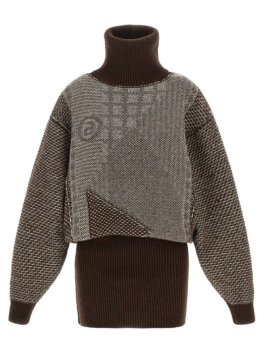 Mm6 Maison Margiela Numeric Signature Mm6 Reversible Dress