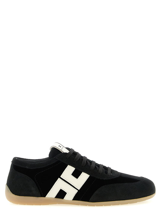 Elisabetta Franchi Nappa And Velvet Sneakers