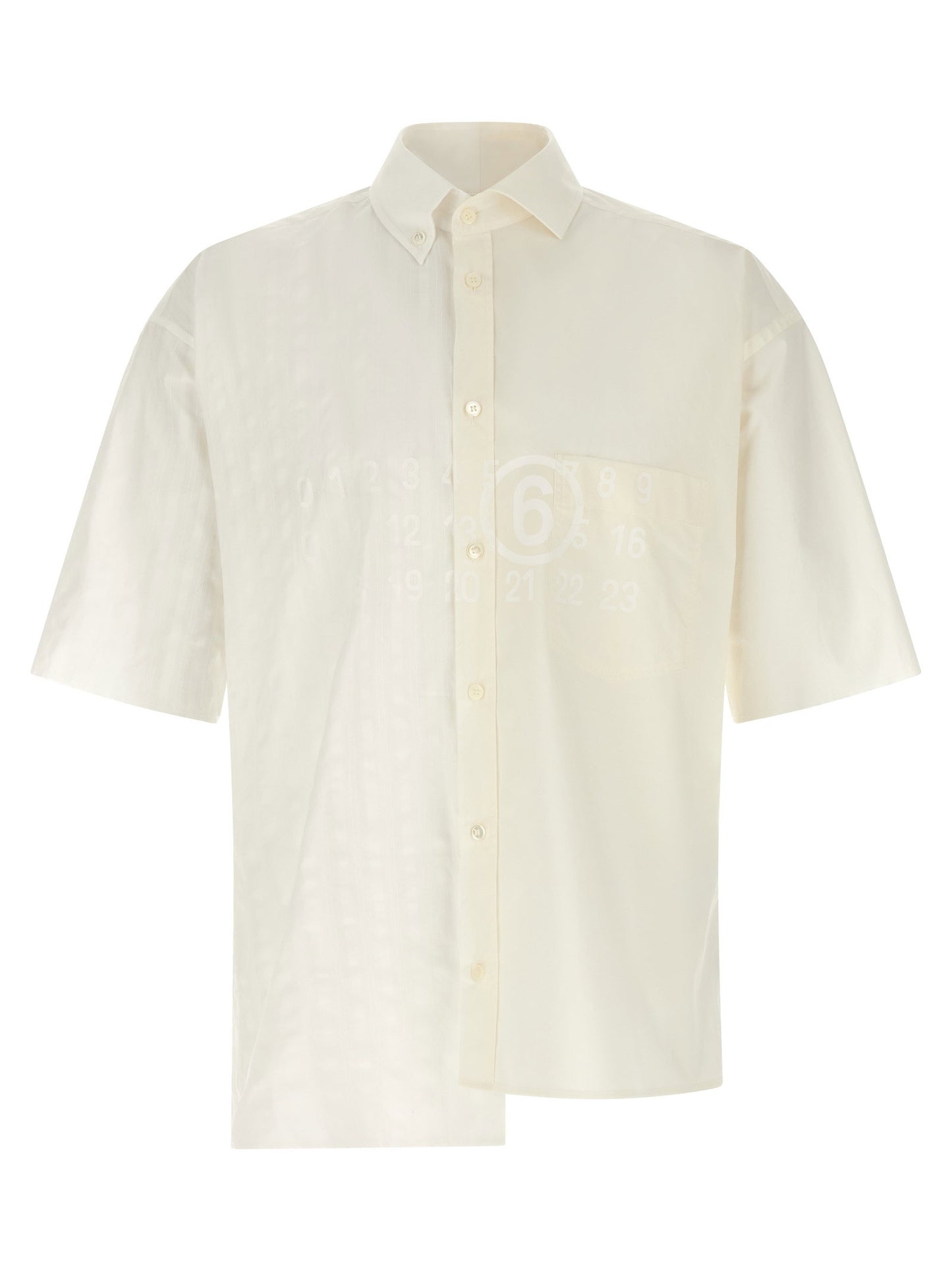 قميص Bi-material من Mm6 Maison Margiela