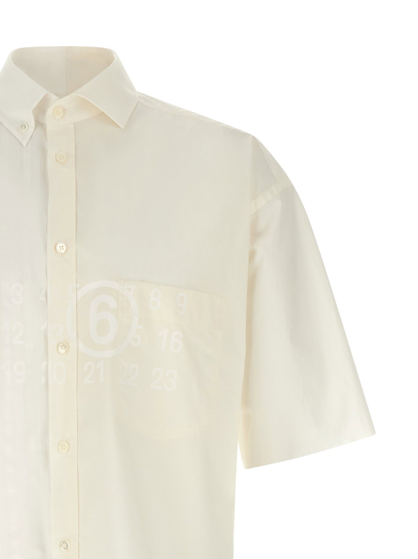 قميص Bi-material من Mm6 Maison Margiela