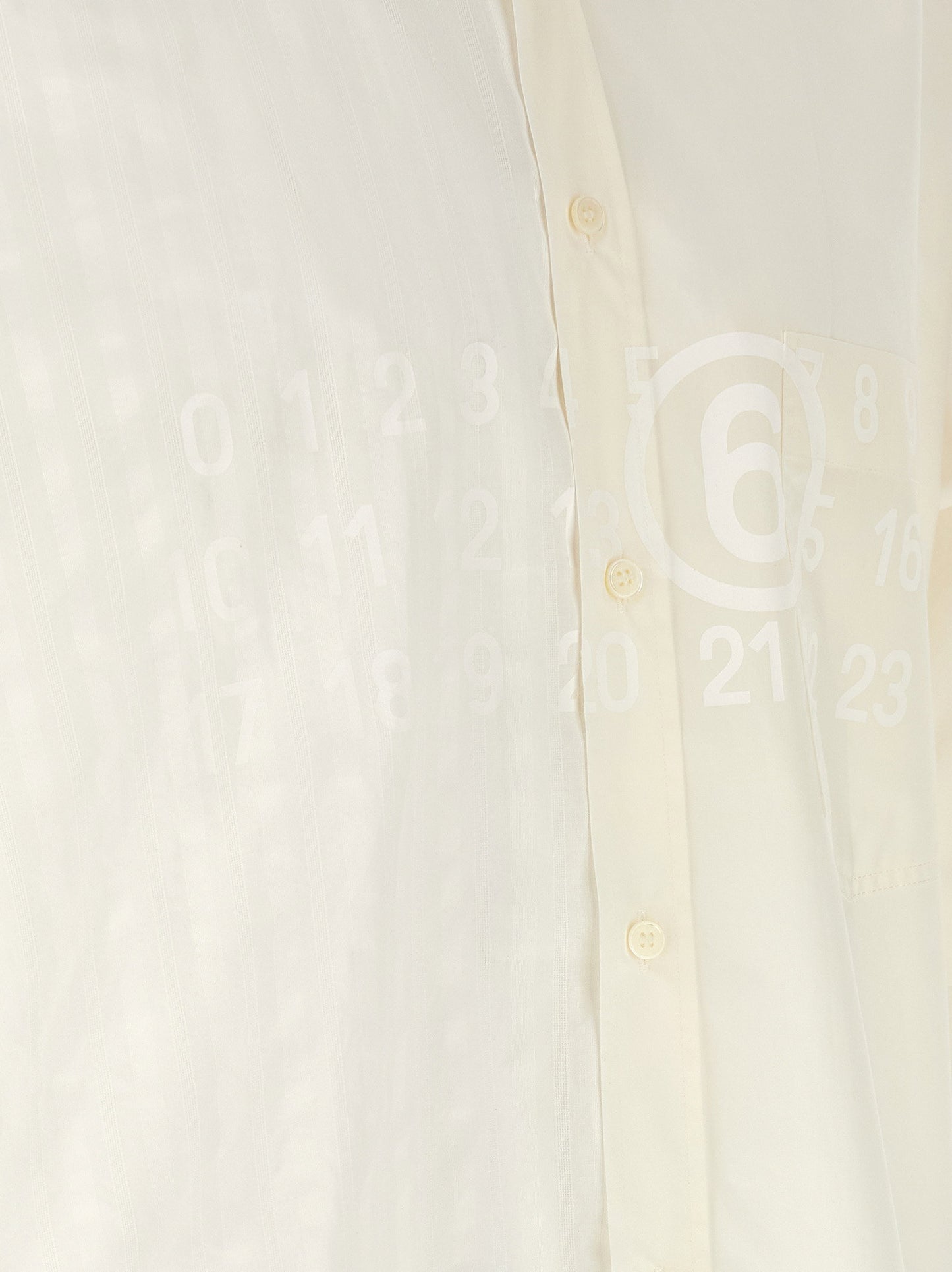قميص Bi-material من Mm6 Maison Margiela