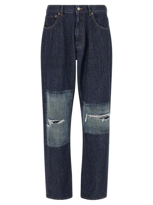 بنطال جينز Mm6 Maison Margiela بتطريز خليط