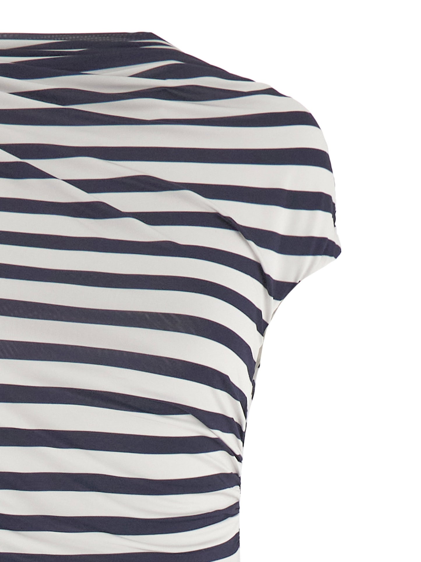 Self-Portrait Navy Stripe Jersey Maxi Dress