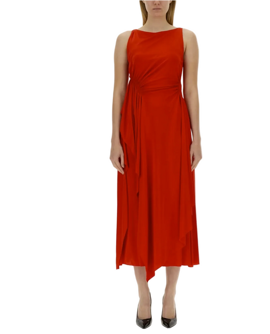 DRESS WITH DRAPE