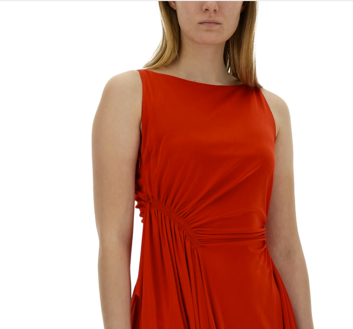 DRESS WITH DRAPE