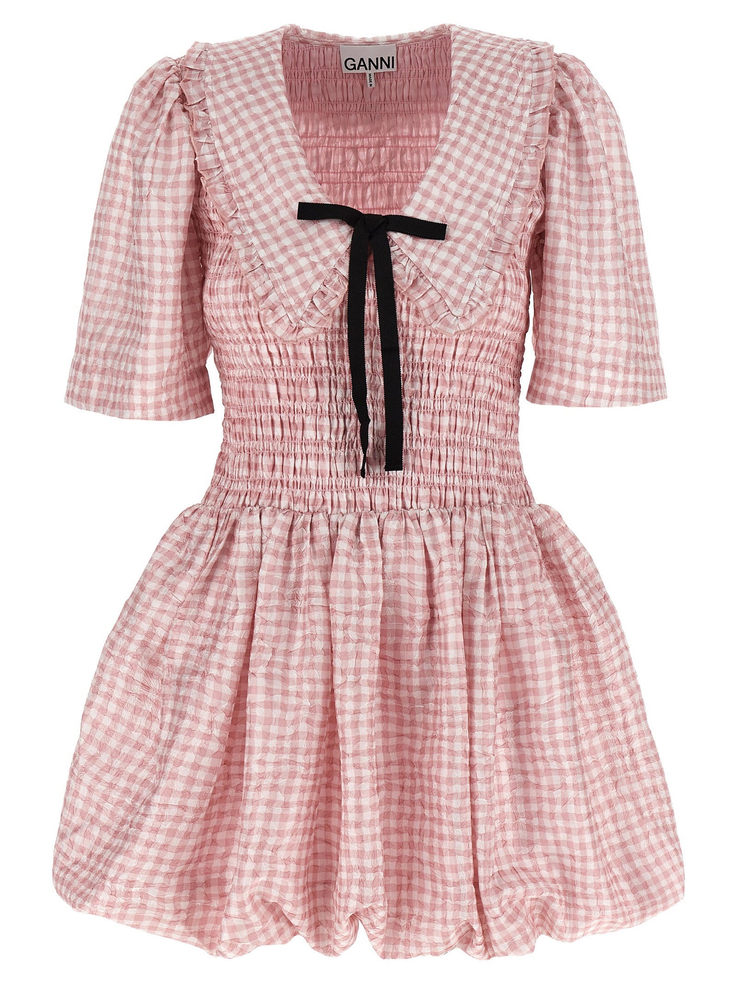 Ganni Ganni Pink Check Dress