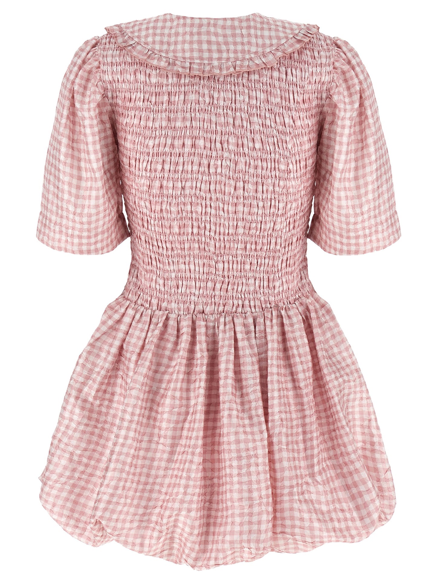 Ganni Ganni Pink Check Dress