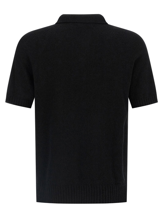 Ma'ry'ya Spongy Effect Polo Shirt