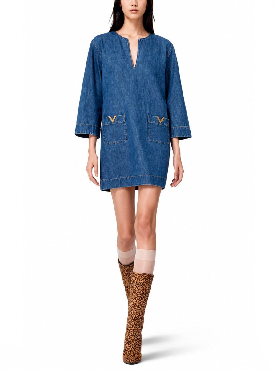ABITO IN DENIM "CHAMBRAY"