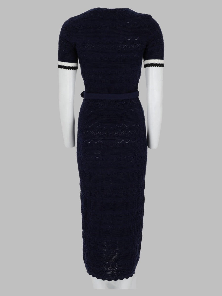 Abito Midi in Maglia Traforata