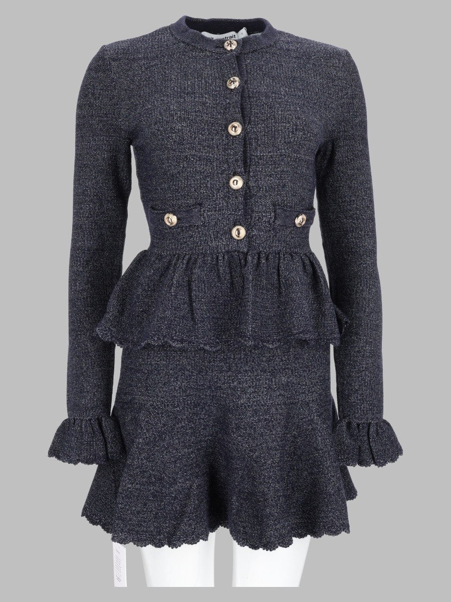 Abito Mini in Maglia Testurizzata