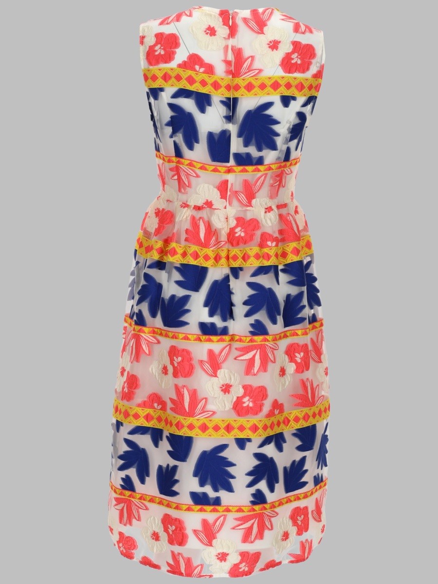 ABITO MIDI IN COTONE STAMPATO
