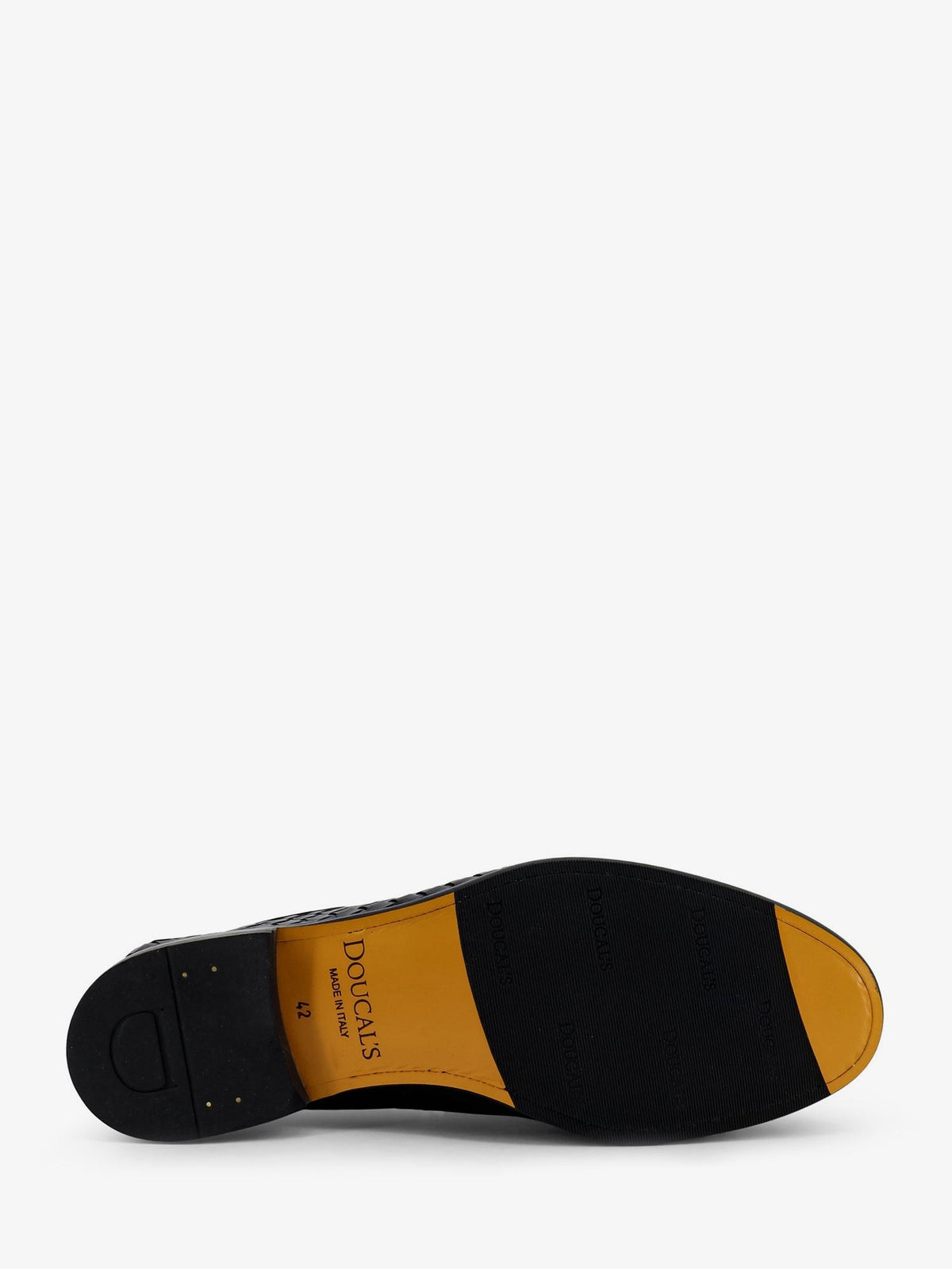 Adler leather loafers with woven pattern