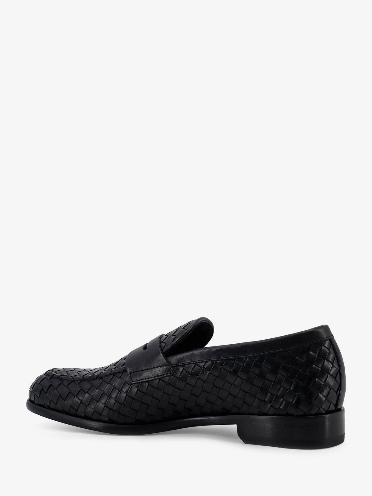 Adler leather loafers with woven pattern