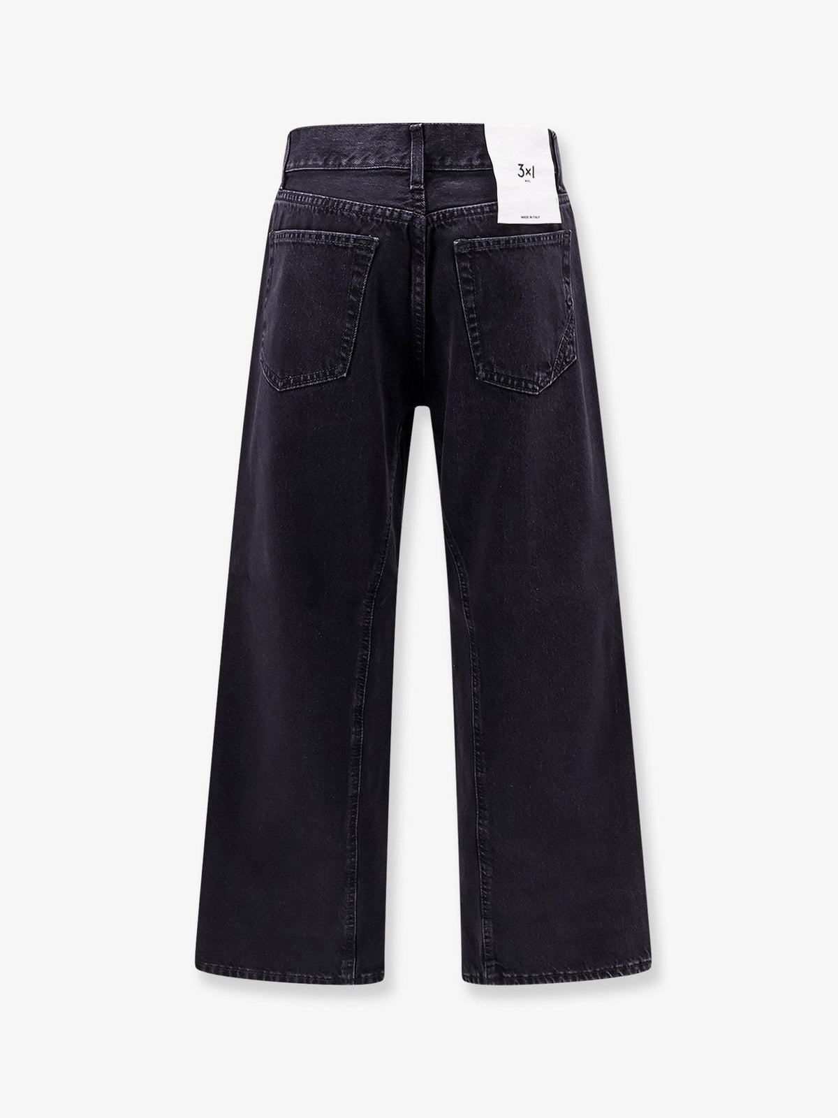 Aime black denim trousers