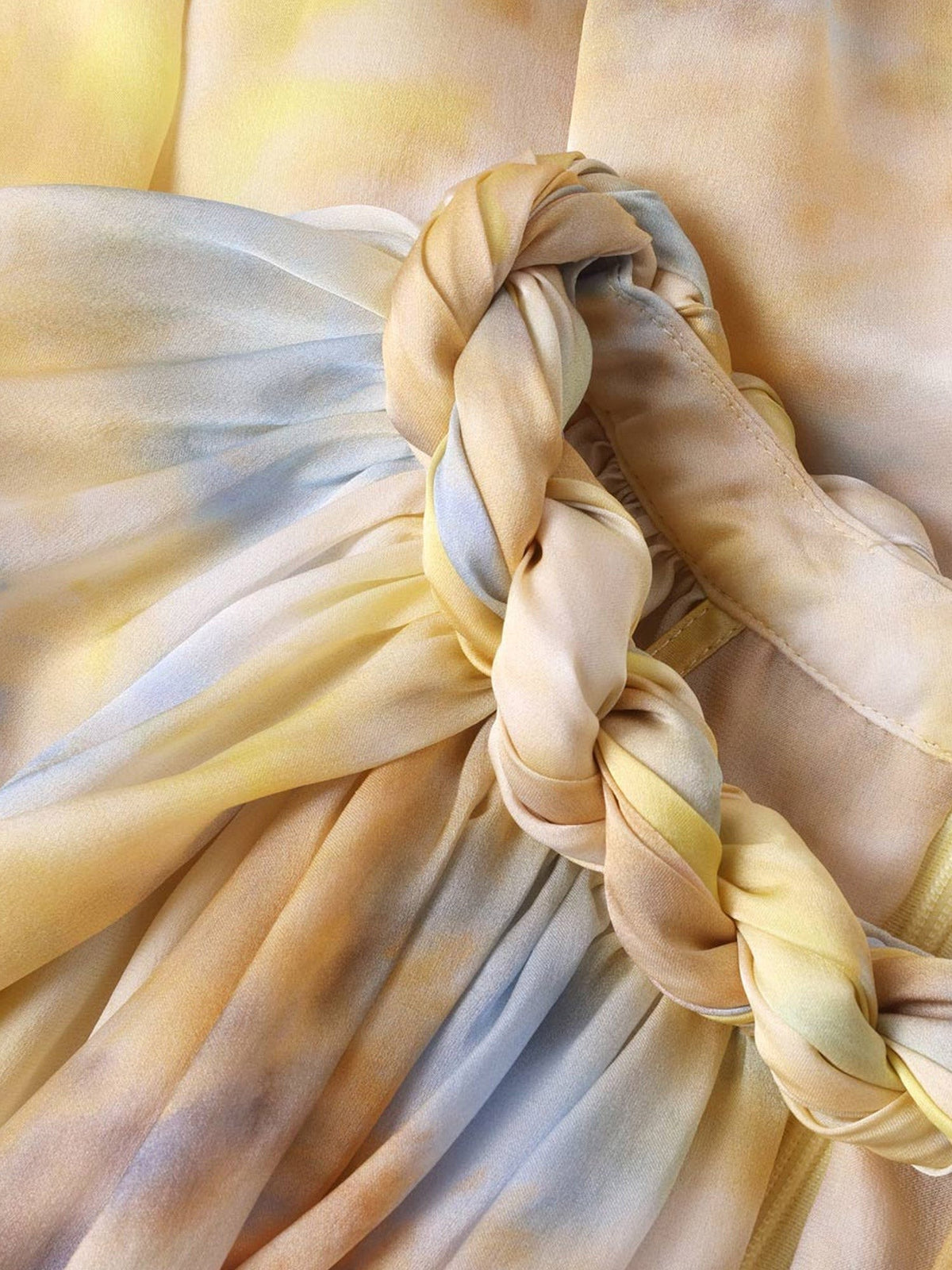 Alchemy Twist Billow silk top