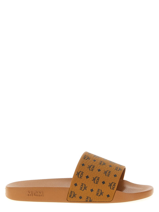all-over monogram slides