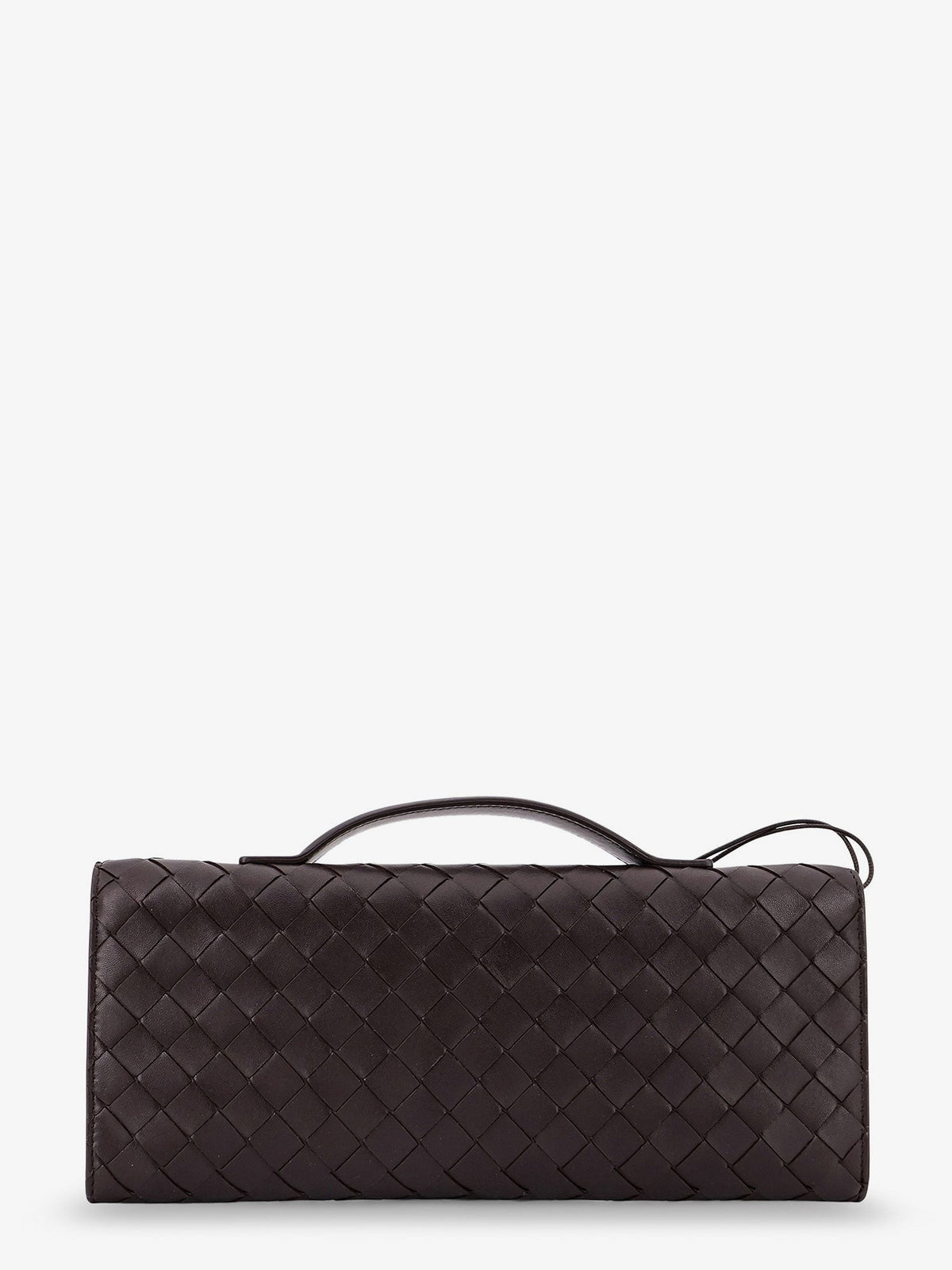 Andiamo Leather Clutch with Intrecciato motif