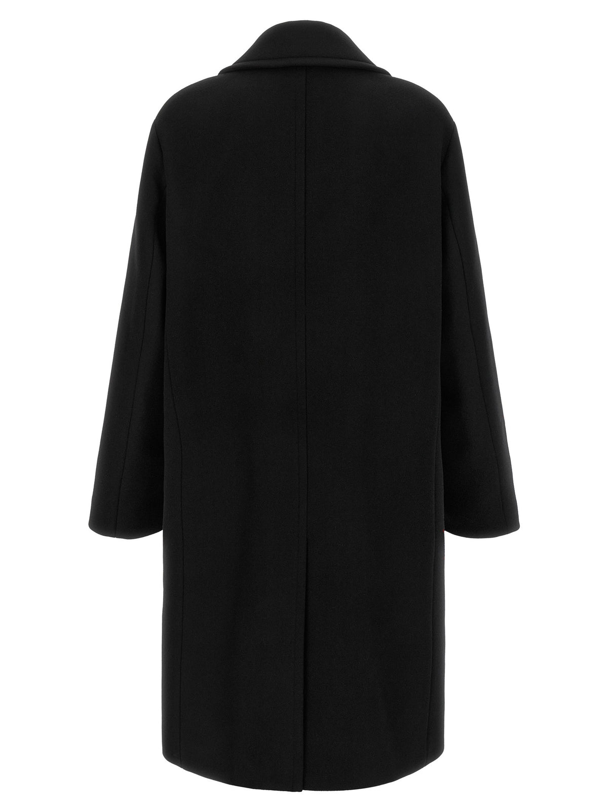 Angora and wool coat
