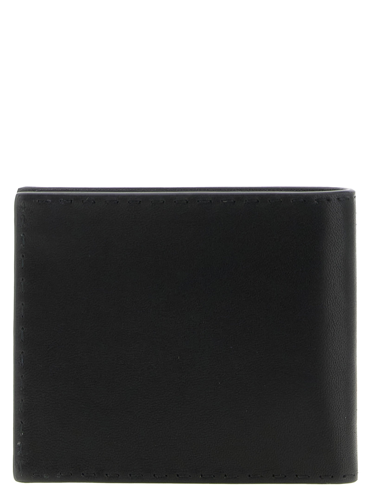 Antiqued leather wallet