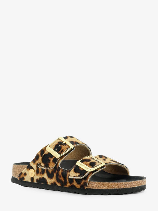 Arizona pony skin sandals with animal print
