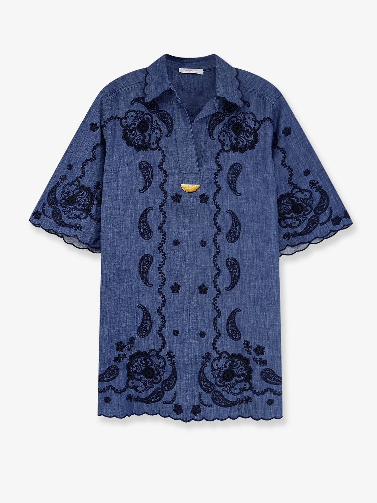 Aster denim mini dress
