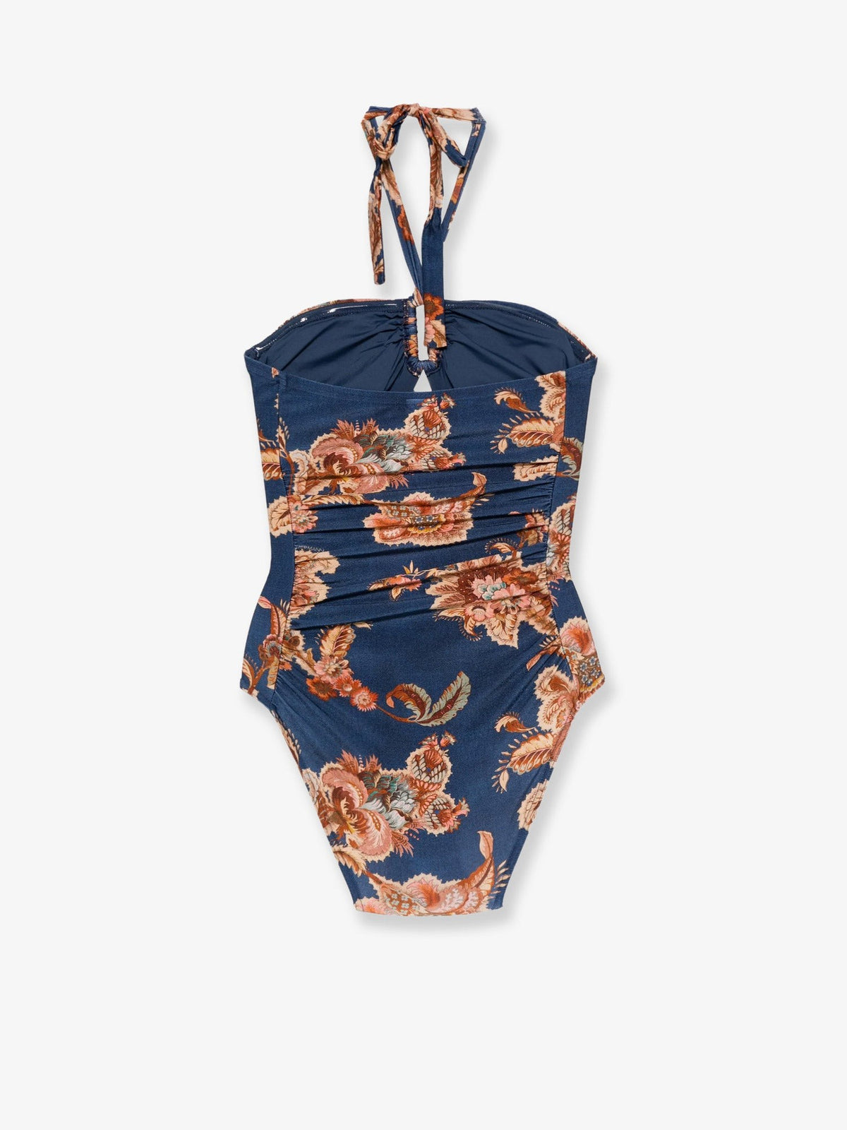 Aster nylon one piece swimsuit with paisley print
