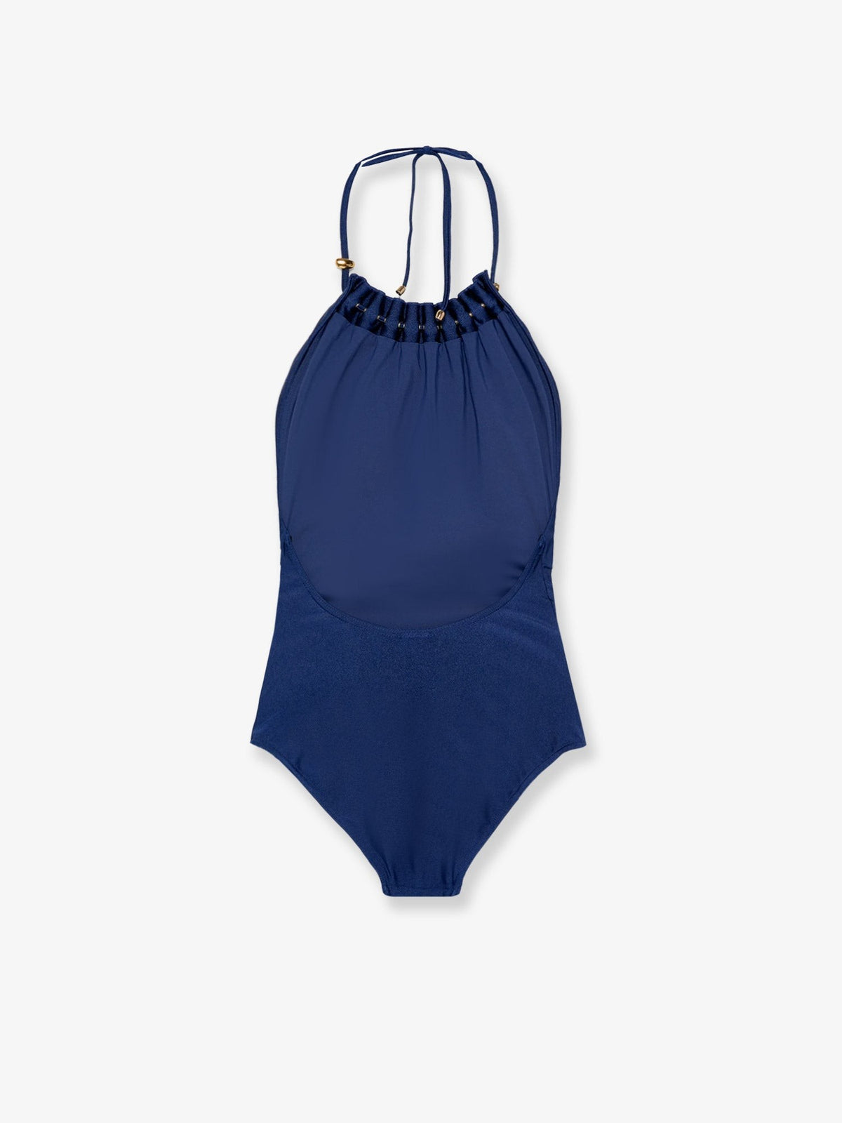 Aster one-piece swimsuit in shiny nylon with bead detail