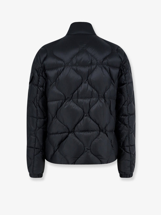 Asurel short down jacket with geometric stitching