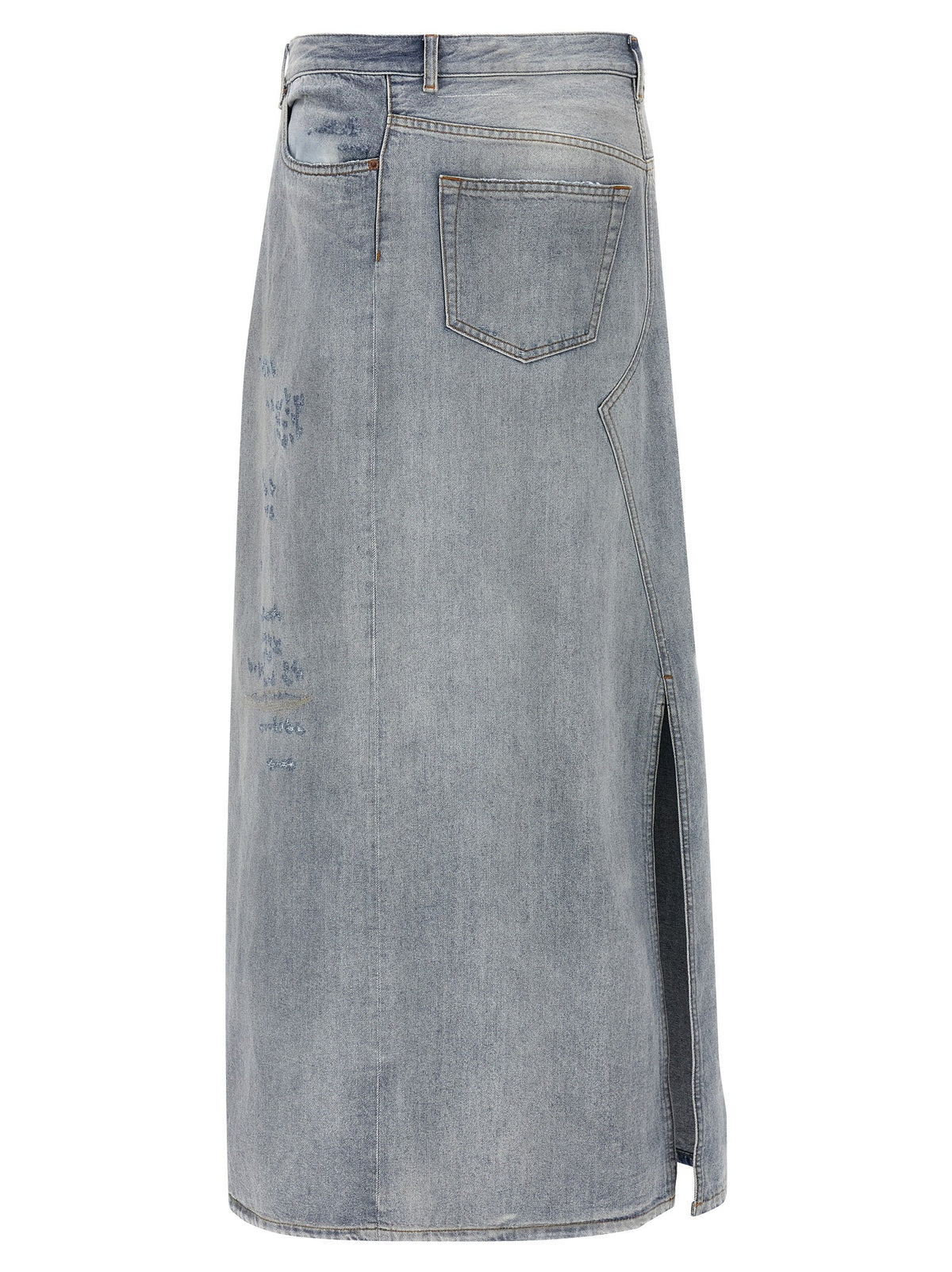 Asymmetrical construction skirt
