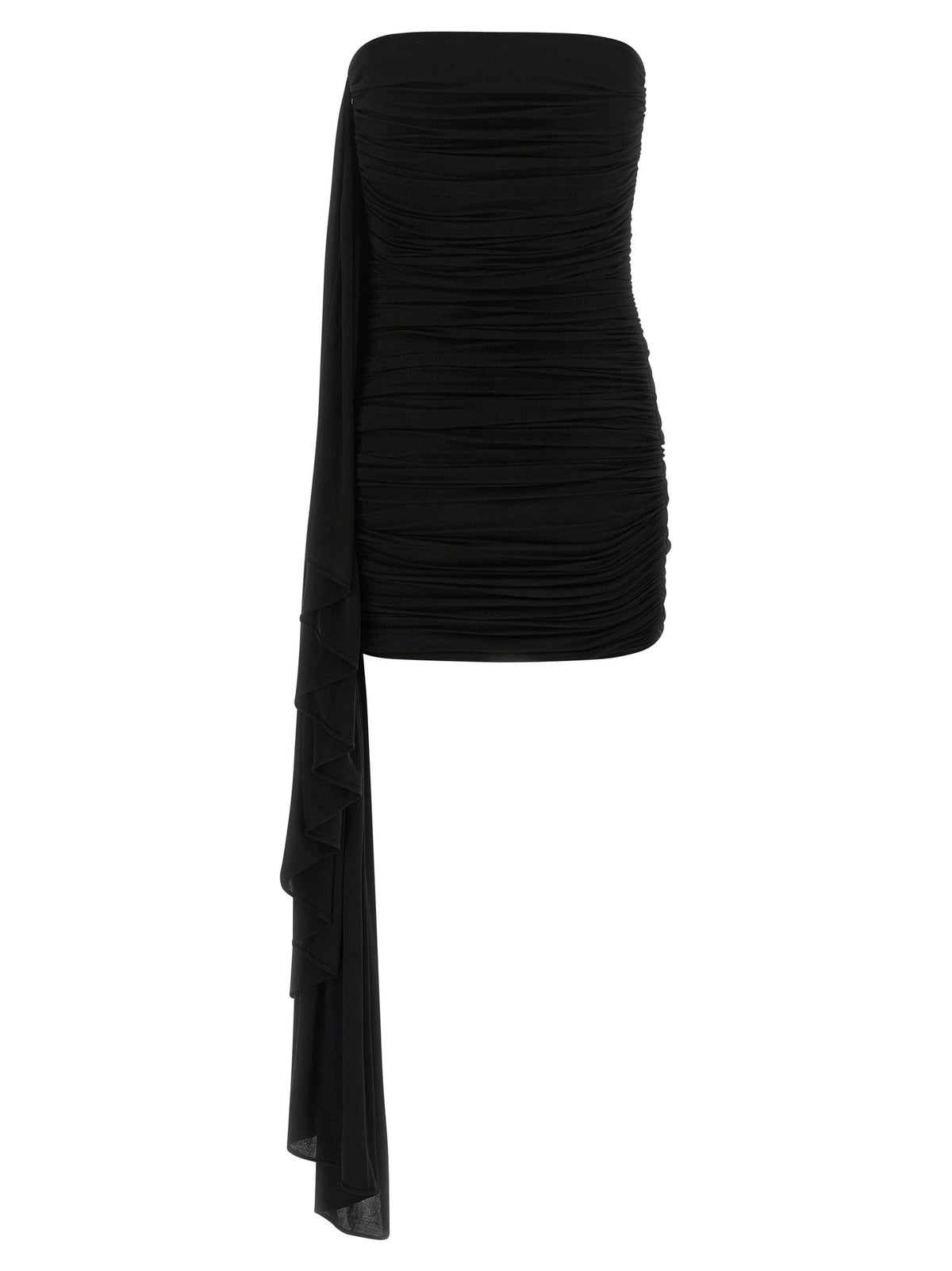 Asymmetrical draped dress