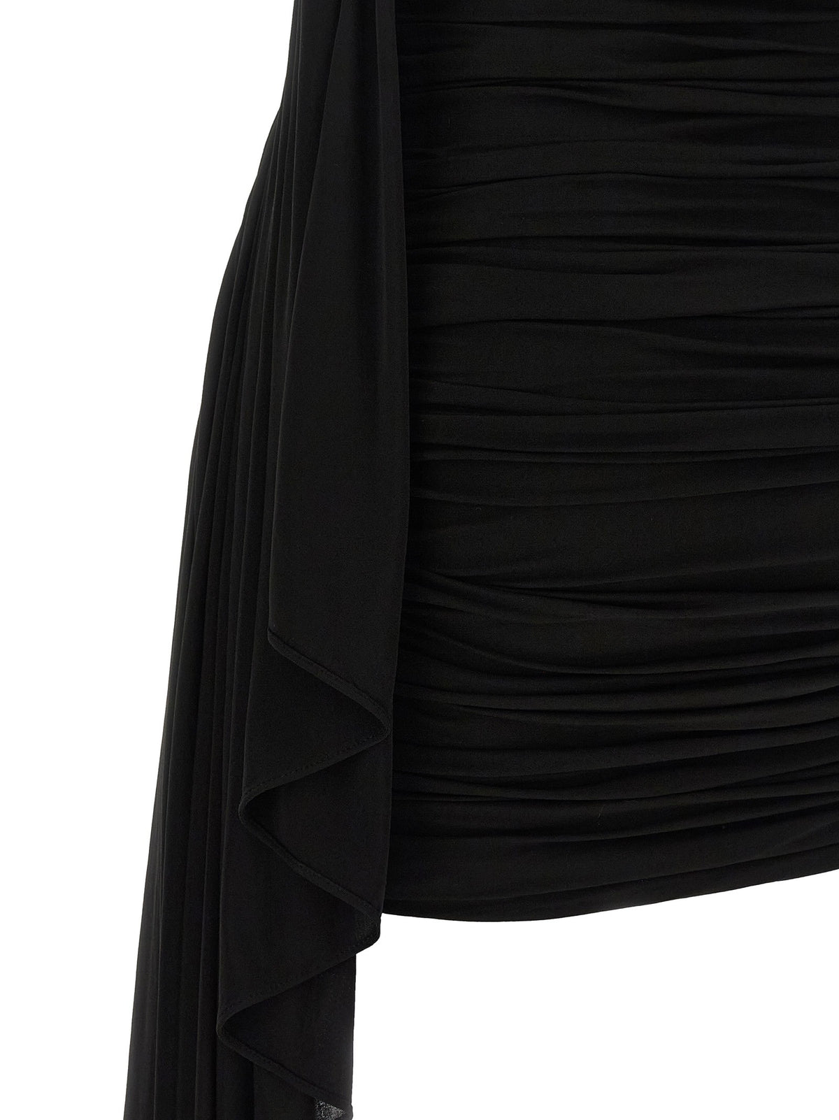 Asymmetrical draped dress