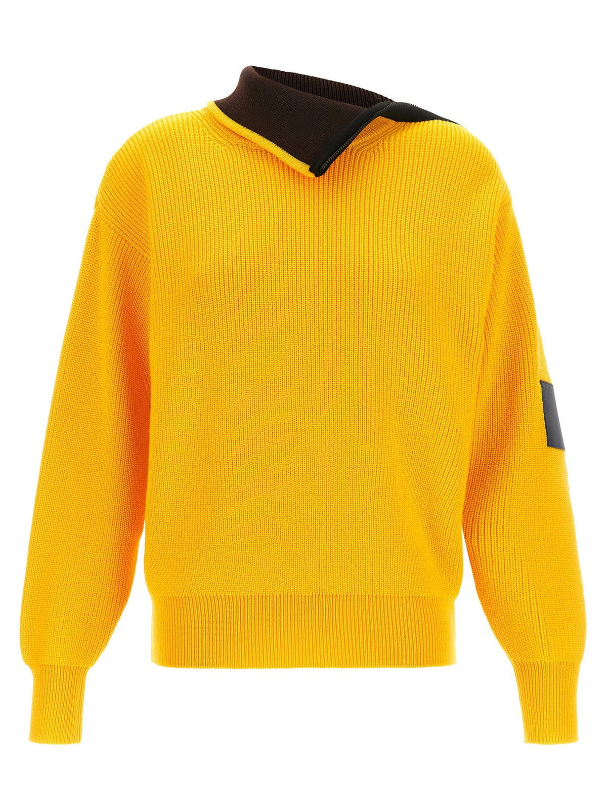Asymmetrical neck sweater