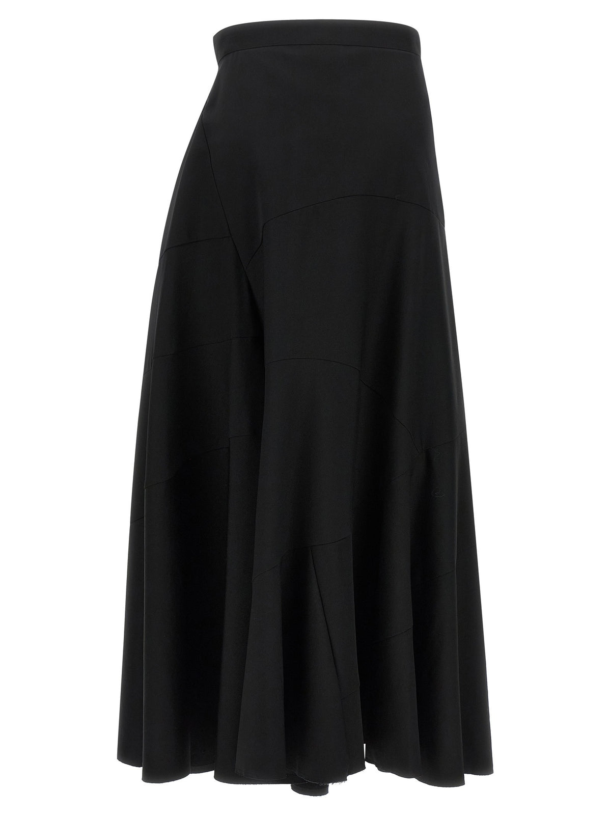 Asymmetrical panel pants