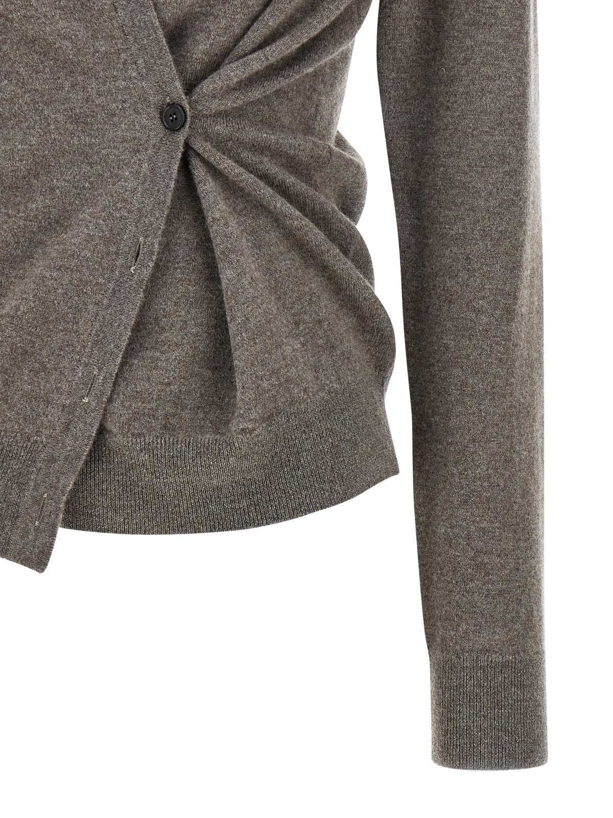 Asymmetrical 'Twisted ballet' cardigan