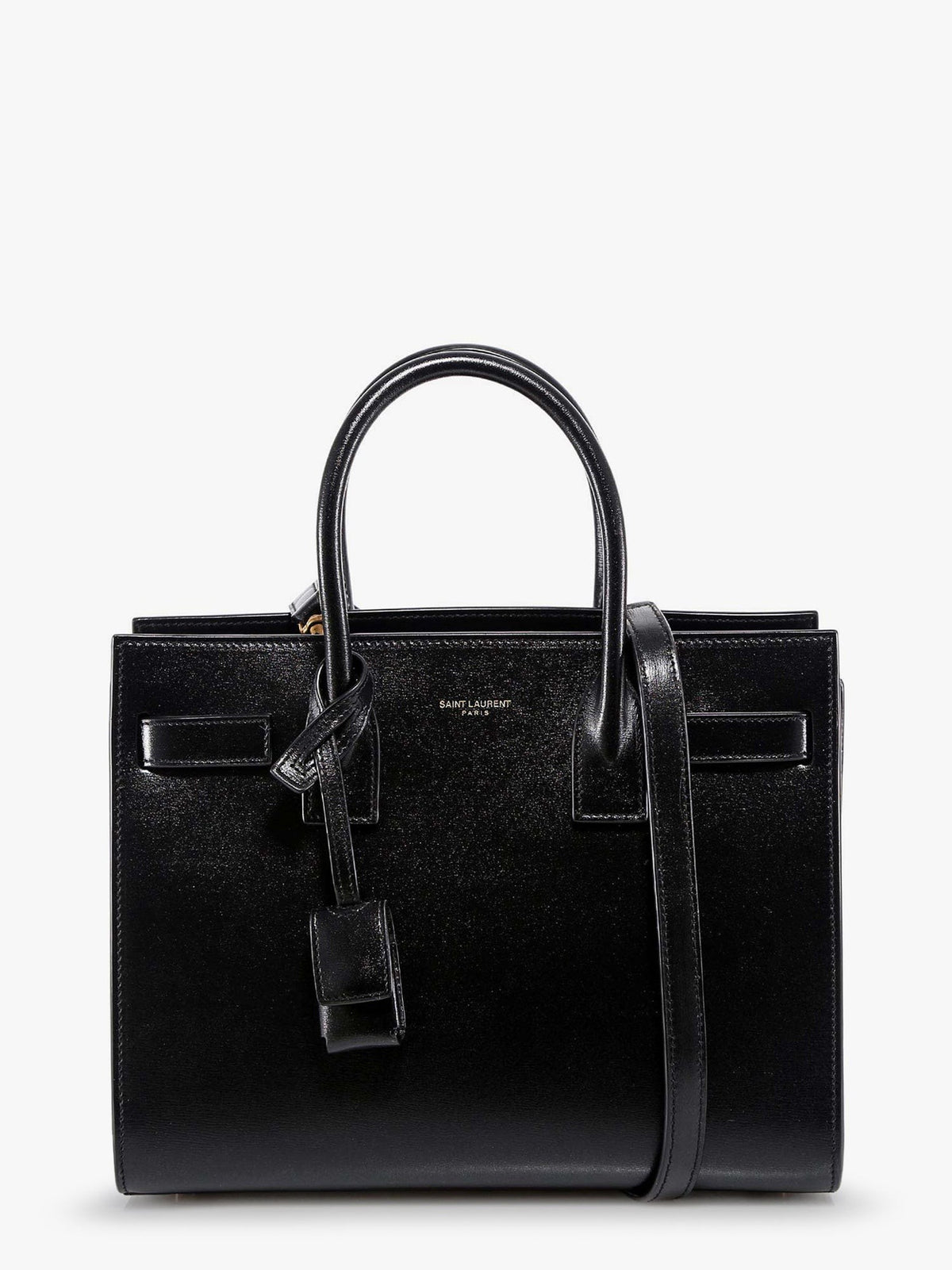 Baby Sac de Jour leather handbag with padlock