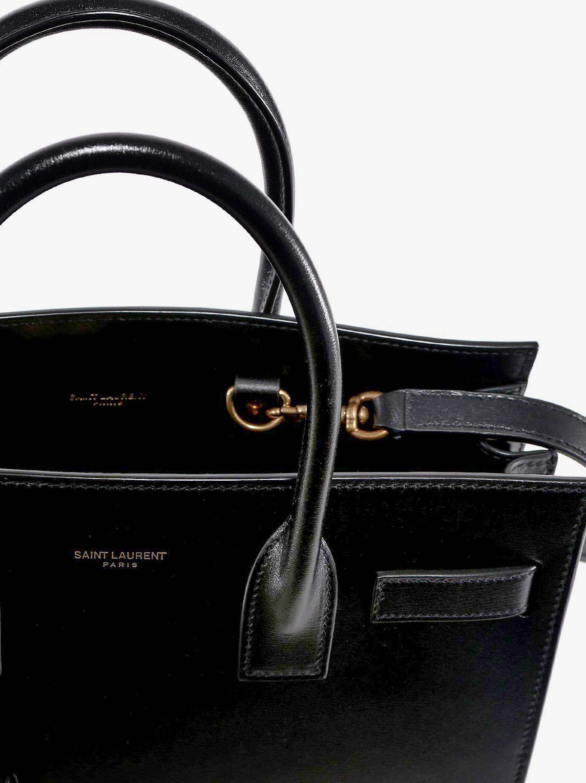 Baby Sac de Jour leather handbag with padlock