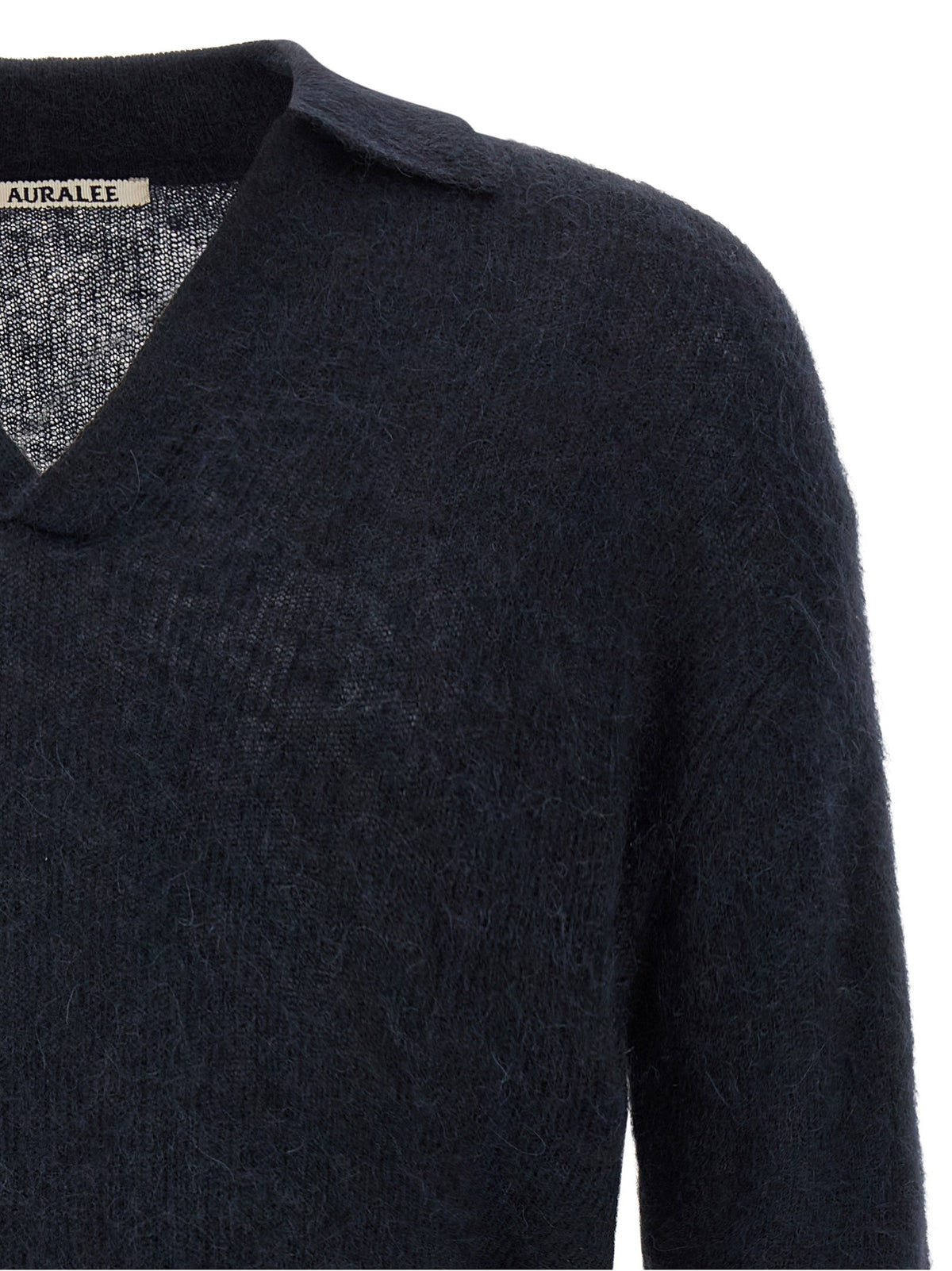 'Baby Suri Alpaca Sheer' polo shirt
