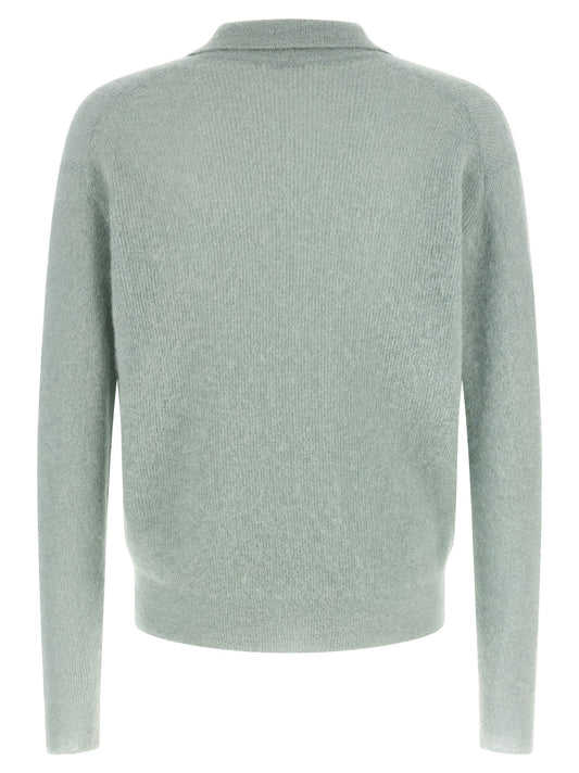 'Baby Suri Alpaca Sheer' polo shirt
