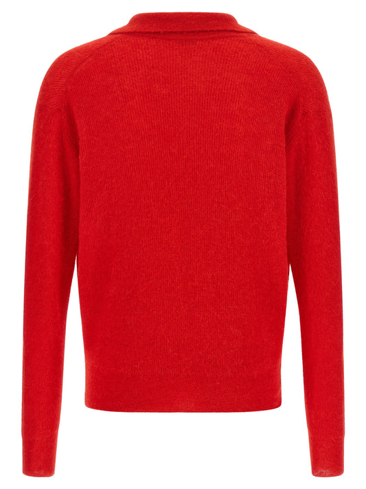 'Baby Suri Alpaca Sheer' polo shirt