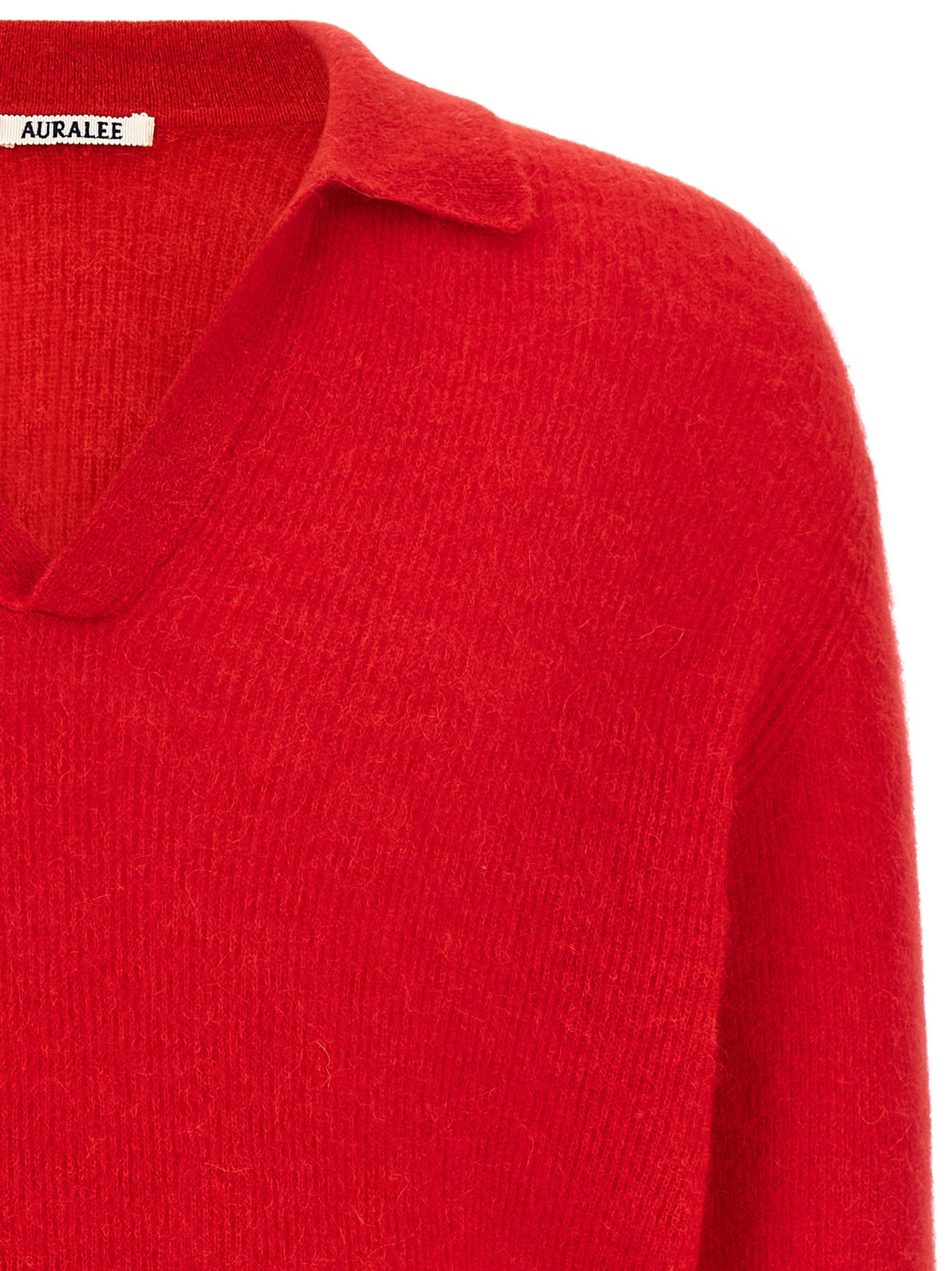 'Baby Suri Alpaca Sheer' polo shirt